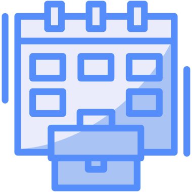 iş takvimi tarih simgesi - taslak biçimi