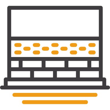 dizüstü bilgisayar simgesi, vektör illüstrasyonu