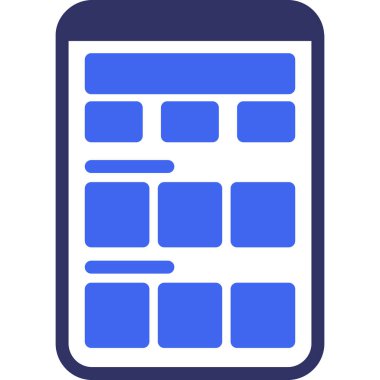 cep telefonu ikonu vektör illüstrasyonu