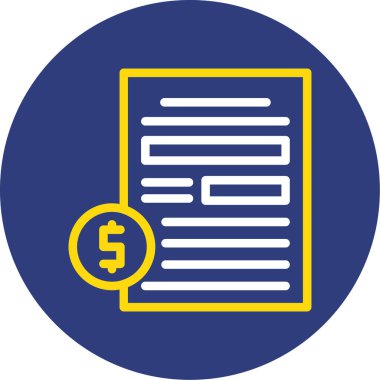 belge simgesi, vektör çizimi