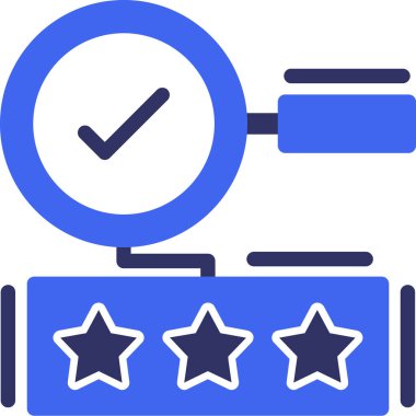 Reyting. Web simgesi basit illüstrasyon