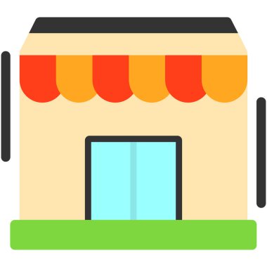 Mağaza simgesi düz stil