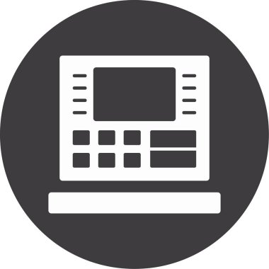 Hesap makinesi. Web simgesi basit illüstrasyon