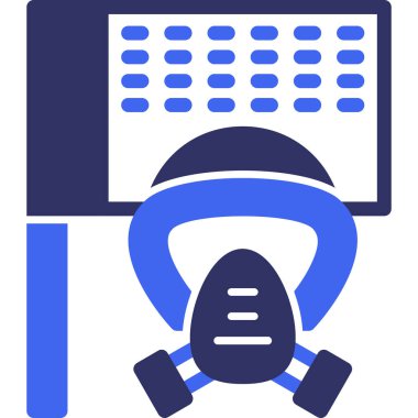 Bir bilgisayarın vektör illüstrasyonu