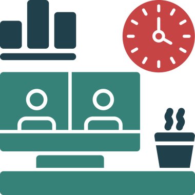 Mutfak ve ev simgesi, vektör illüstrasyonu