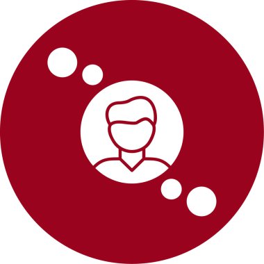 İş insanları simgesinin vektör illüstrasyonu