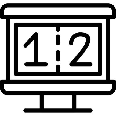 takvim tarih simgesi ana hat biçiminde