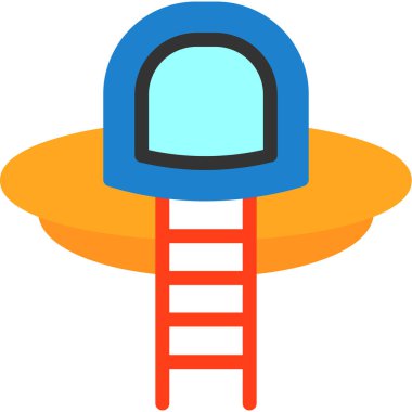 Kask simgesi vektör illüstrasyonu