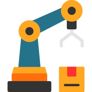 Robot kol vektör simgesi