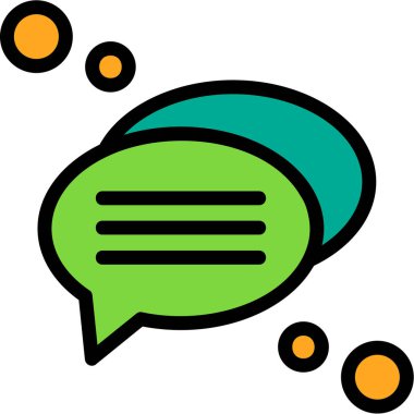 Sohbet simgesi vektör illüstrasyonu
