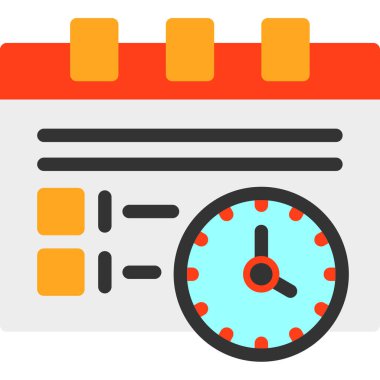 zaman yönetimi vektör simgesi