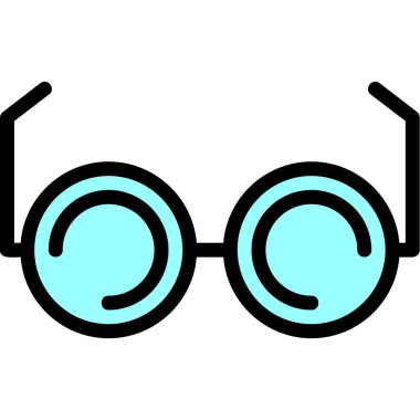 gözlük ikonu vektör illüstrasyonu