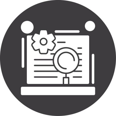 Belge simgesinin vektör illüstrasyonu