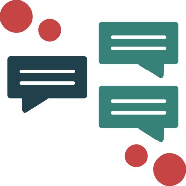 Vektör çizimi. Konuşma baloncukları ve iletişim.