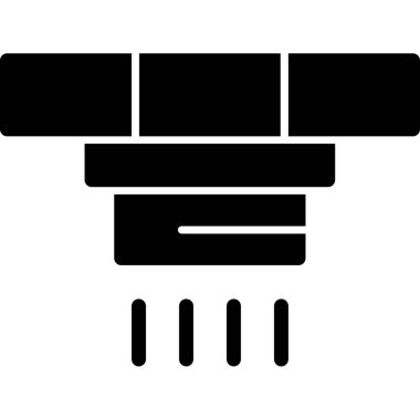 veri merkezi düz vektör simgesi