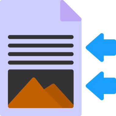 belge simgesi vektör illüstrasyonu