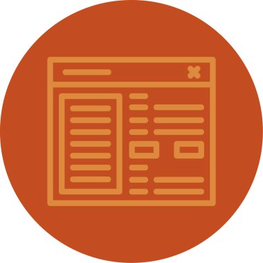 vektör lcd simgesi illüstrasyonu