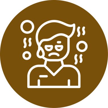 Maskeli bir adamın vektör çizimi