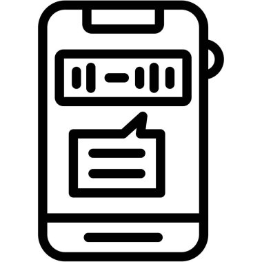 Akıllı telefon. Web simgesi basit illüstrasyon