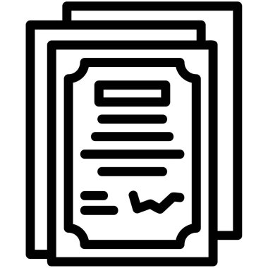 belge dosya vektör simgesi