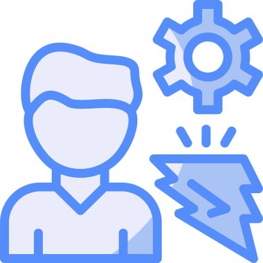 Müşteri hizmetleri simgesi ana hat biçiminde