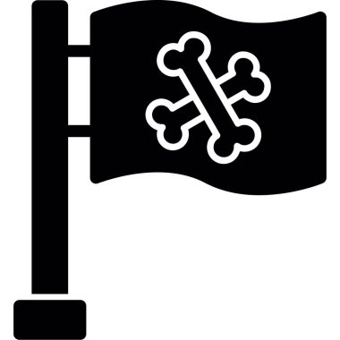 bayrak ikonu vektör illüstrasyonu