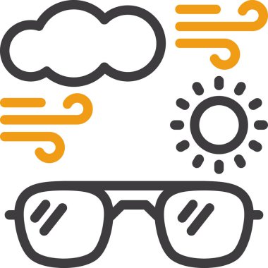 Güneş. Web simgesi basit illüstrasyon