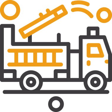 Ateş simgesinin vektör illüstrasyonu