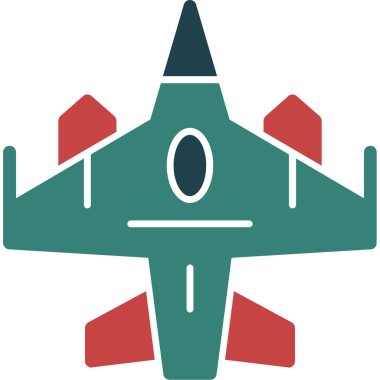 Roket. Web simgesi basit illüstrasyon