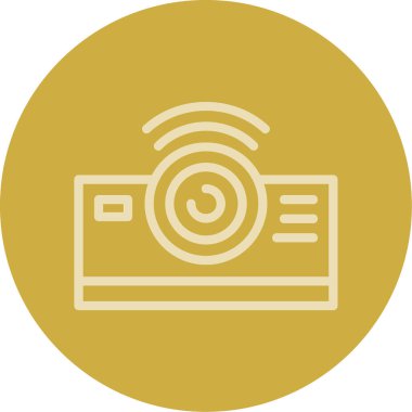 Eşsiz Kamera Vektör Satırı Simgesi