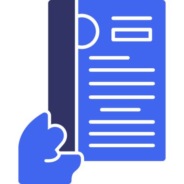 Belge. Web simgesi basit illüstrasyon