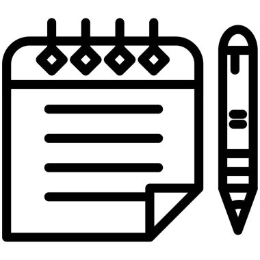 Kontrol listesi simgesi vektör illüstrasyonu