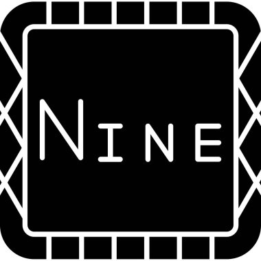 Tek harf simgesinin vektör illüstrasyonu