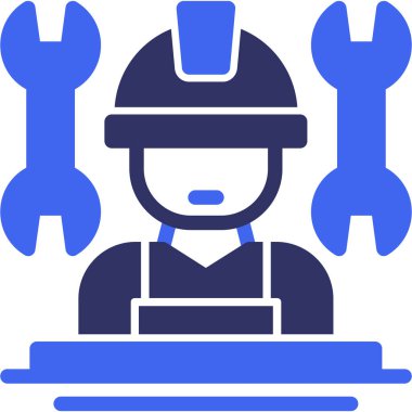 İnşaat mühendisi işçi simgesi