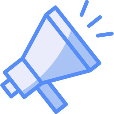 Konuşmacı. Web simgesi basit illüstrasyon