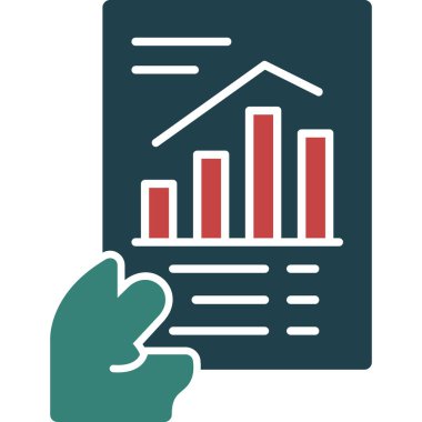 grafik ikonu vektör illüstrasyonu