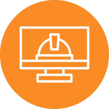 Bilgisayar simgesinin vektör illüstrasyonu