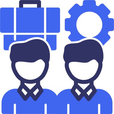 İş adamları. Web simgesi vektör illüstrasyonu