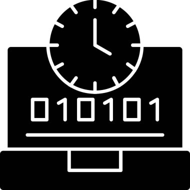 Dijital saat. Basit tasarım