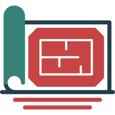 Web düz vektör simgesi