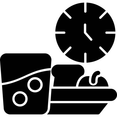 Alarm saat simgesi ana hat biçiminde