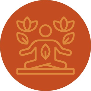 vector illustration of a woman in a wreath