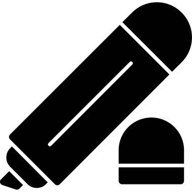 Fırça simgesi vektör illüstrasyonu