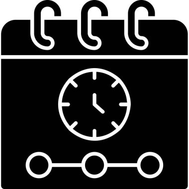 Saat. Web simgesi basit illüstrasyon