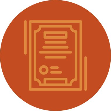 Belge simgesinin vektör illüstrasyonu