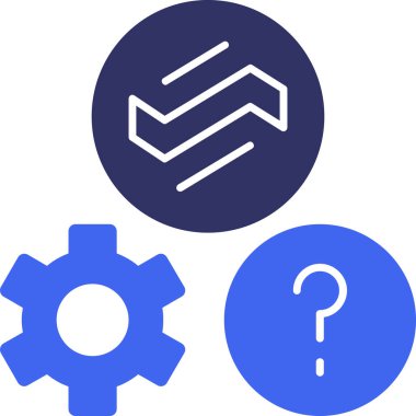 Seo kavramının basit simgesi, vektör illüstrasyonu