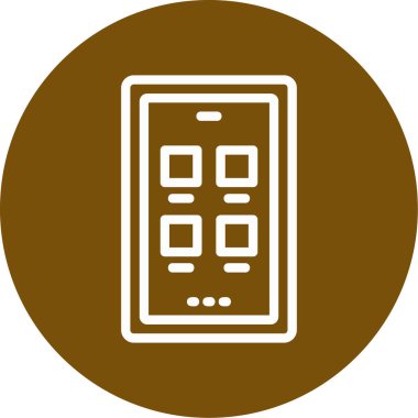 cep telefonu simgesi. vektör illüstrasyonu