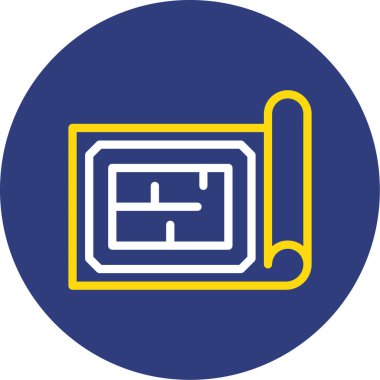 Modern bir simgenin vektör illüstrasyonu