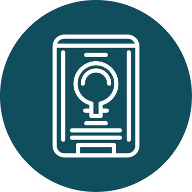 akıllı telefon simgesi vektör illüstrasyonu