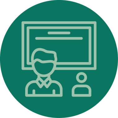 Modern simgenin vektör illüstrasyonu